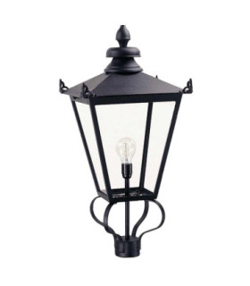 Wilmslow 1 Light Outdoor Post Lantern Black E27-1
