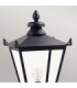 Wilmslow 1 Light Outdoor Post Lantern Black E27-2