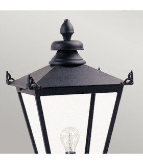 Wilmslow 1 Light Outdoor Post Lantern Black E27-2