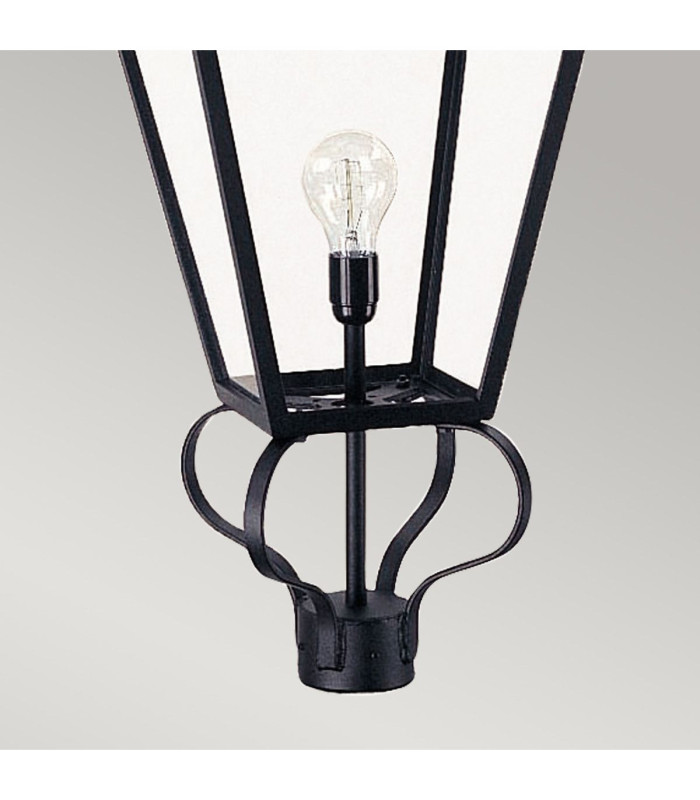 Wilmslow 1 Light Outdoor Post Lantern Black E27-3