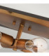 Hinkley Fulton Multi Arm Semi Flush Ceiling Lamp Bronze with Heirloom Brass Accents-4