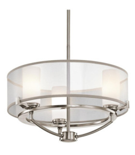 Saldana 3 Light Pendant Chandelier Light Classic Pewter G9-1