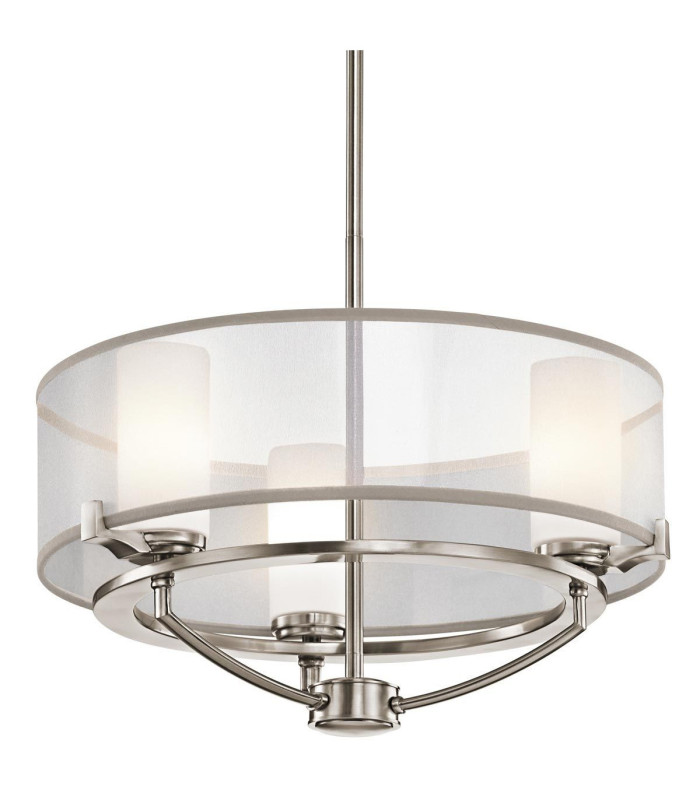 Saldana 3 Light Pendant Chandelier Light Classic Pewter G9-1
