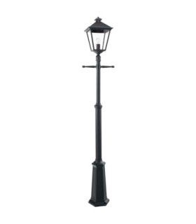 Turin Grande 1 Light Outdoor Post Signal Lantern Black IP54 E27-1