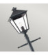 Turin Grande 1 Light Outdoor Post Signal Lantern Black IP54 E27-4
