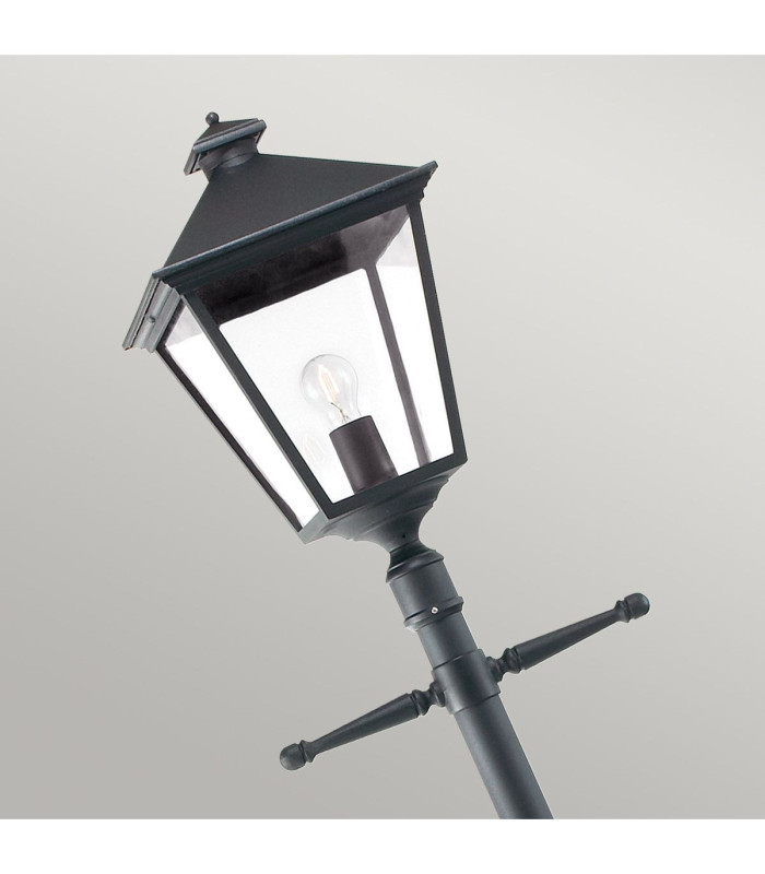 Turin Grande 1 Light Outdoor Post Signal Lantern Black IP54 E27-4