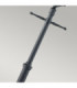 Turin Grande 1 Light Outdoor Post Signal Lantern Black IP54 E27-5