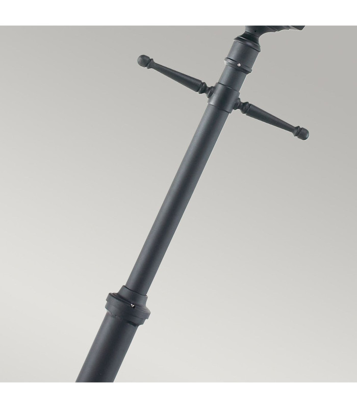 Turin Grande 1 Light Outdoor Post Signal Lantern Black IP54 E27-5