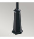 Turin Grande 1 Light Outdoor Post Signal Lantern Black IP54 E27-6