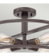 New Harbor 4 Light Semi Flush Ceiling Light Western Bronze E27-2