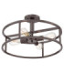 New Harbor 4 Light Semi Flush Ceiling Light Western Bronze E27-7