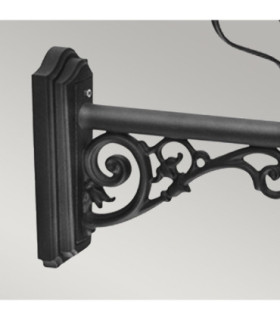 Wilmslow 1 Light Outdoor Wall Lantern Light Black E27-2