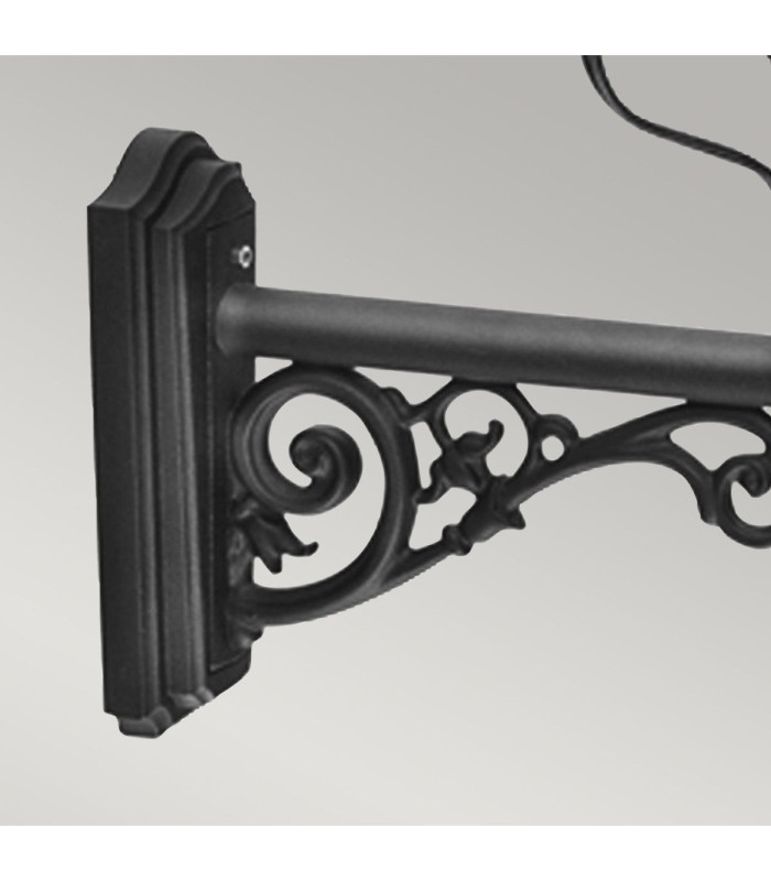 Wilmslow 1 Light Outdoor Wall Lantern Light Black E27-2