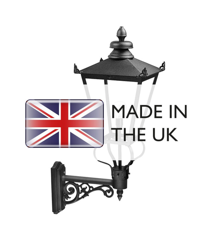Wilmslow 1 Light Outdoor Wall Lantern Light Black E27-4