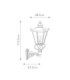 Wilmslow 1 Light Outdoor Wall Lantern Light Black E27-6