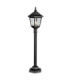 Kerry 1 Light Outdoor Coastal Post Lantern Black IP44 E27-1