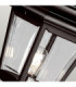 Kerry 1 Light Outdoor Coastal Post Lantern Black IP44 E27-3