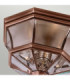 Newbury 3 Light Flush Mount - Aged Copper E14-3