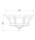 Newbury 3 Light Flush Mount - Aged Copper E14-4