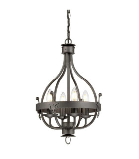 Windsor Chandelier 4 Light Graphite Finish E14-1