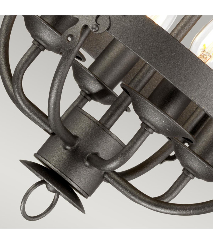 Windsor Chandelier 4 Light Graphite Finish E14-3