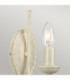 Olivia 1 Light Indoor Candle Wall Light Gold Ivory E14-2
