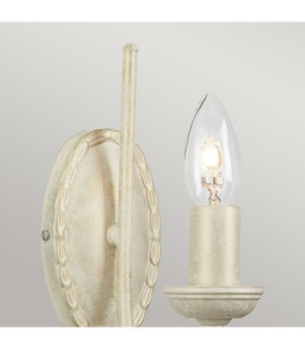 Olivia 1 Light Indoor Candle Wall Light Gold Ivory E14-2