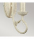 Olivia 1 Light Indoor Candle Wall Light Gold Ivory E14-3