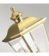 Bay Shore 1 Light Medium Outdoor Wall Lantern Polished Brass IP44 E27-3