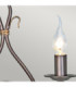 Windermere 2 Light Indoor Candle Wall Light Gold Rust E14-5