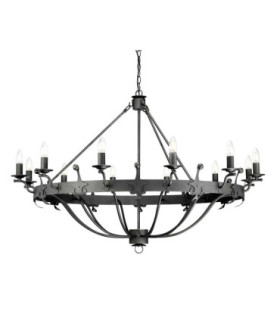 Windsor Graphite 12 Light Pendant Chandelier-1