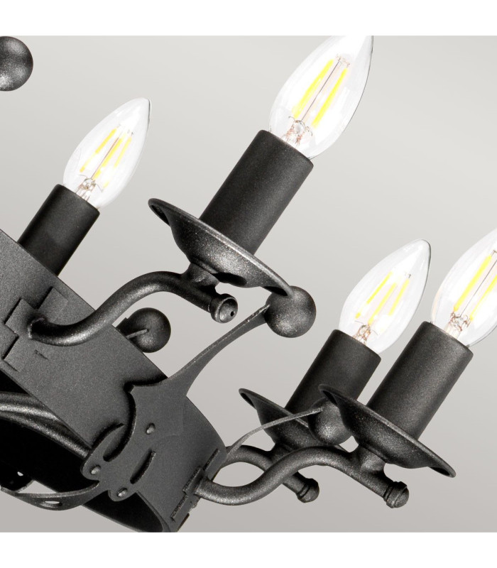 Windsor Graphite 12 Light Pendant Chandelier-5