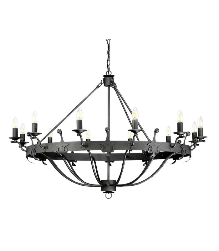 Windsor Graphite 12 Light Pendant Chandelier-6