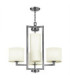 Hampton 4 Light Multi Arm Ceiling Pendant Chandelier Antique Nickel E27-1
