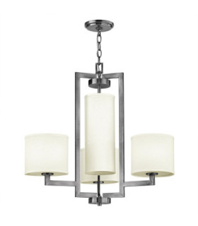 Hampton 4 Light Multi Arm Ceiling Pendant Chandelier Antique Nickel E27-1