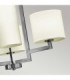 Hampton 4 Light Multi Arm Ceiling Pendant Chandelier Antique Nickel E27-4