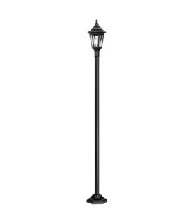 Kinsale 1 Light Outdoor Coastal Lamp Post Black IP43 E27-1