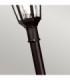 Kinsale 1 Light Outdoor Coastal Lamp Post Black IP43 E27-3