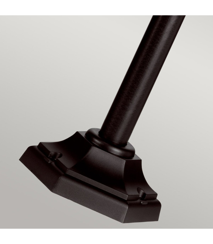 Kinsale 1 Light Outdoor Coastal Lamp Post Black IP43 E27-4