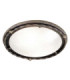 Pembroke 1 Light Flush Ceiling Light Black Gold E27-1