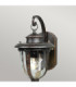 St Louis 1 Light Outdoor Small Wall Lantern Light Weathered Bronze IP44 E27-2