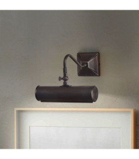 Picture Light 1 Light Small Picture Wall Light Dark Bronze E14-2