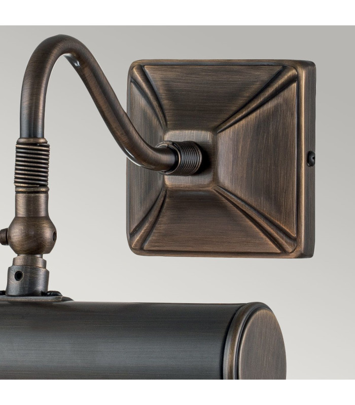 Picture Light 1 Light Small Picture Wall Light Dark Bronze E14-5