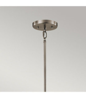 Silver Coral 1 Light Ceiling Mini Pendant Classic Pewter E27-2