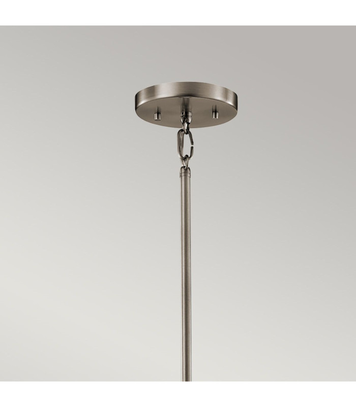 Silver Coral 1 Light Ceiling Mini Pendant Classic Pewter E27-2