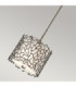 Silver Coral 1 Light Ceiling Mini Pendant Classic Pewter E27-3