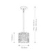 Silver Coral 1 Light Ceiling Mini Pendant Classic Pewter E27-5