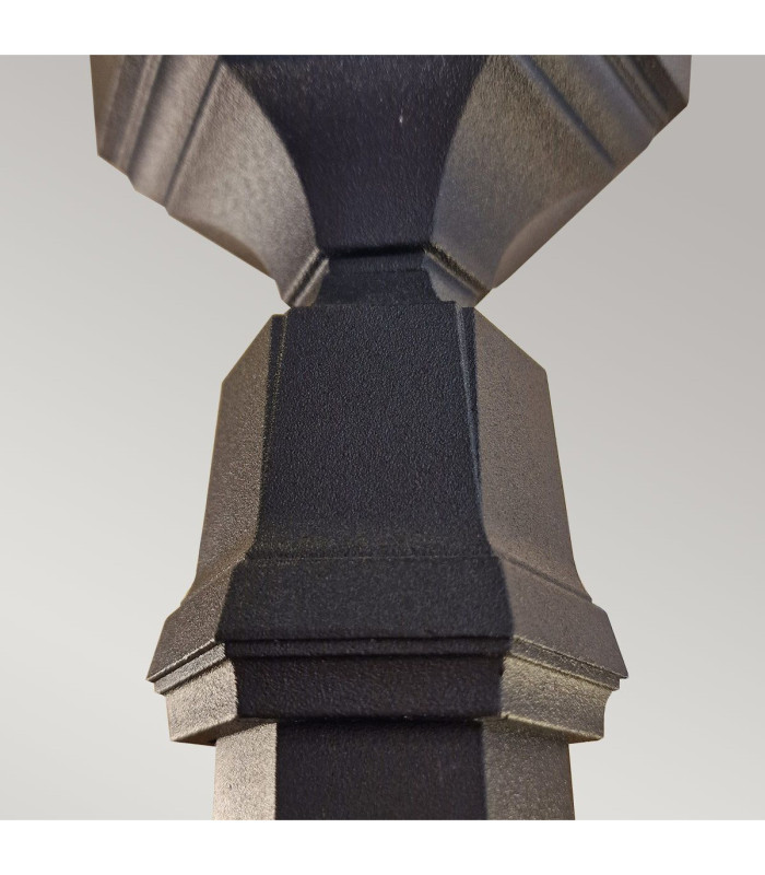 Parish 1 Light Outdoor Lamp Post Black IP44 E27-3