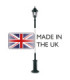 Parish 1 Light Outdoor Lamp Post Black IP44 E27-4