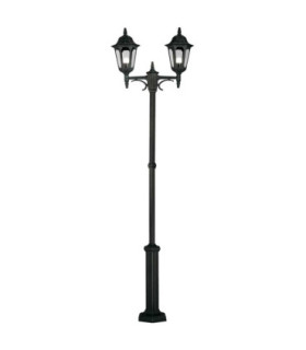 Parish 2 Light Twin Outdoor Post Lantern Black IP44 E27-1